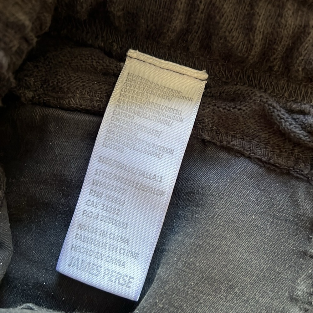 James Perse Black Jogger Track Pants - Picture 6 of 6